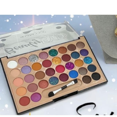 Paletka cieni 36 kolorów- matowe, brokatowe, perłowe SEVENCOOL